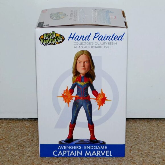 2019 NECA Head Knockers Marvel Avengers Endgame Captain Marvel Resin Figure MIB - Picture 6 of 10